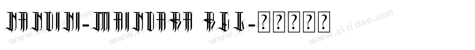 Nandini-Maindara Reg字体转换